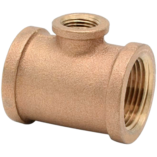 Legend Valves 310-445NL 1/2" x 1/4" x 1/2" No Lead Cast Bronze Reducing Tee