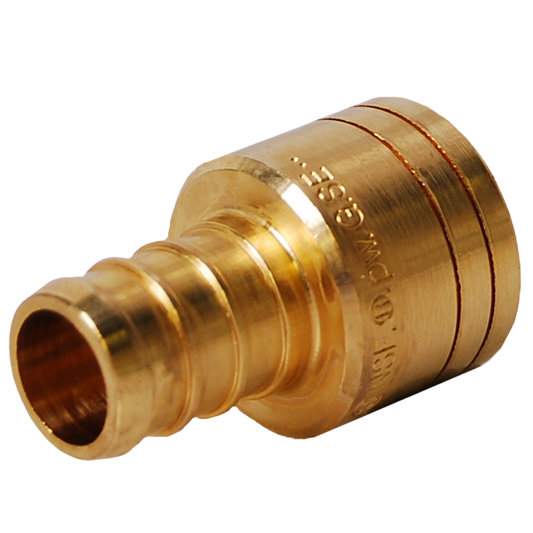 Legend Valves 460-628NL 2" No Lead DZR Forged Brass Crimp/Cinch PEX x Sweat Adapter