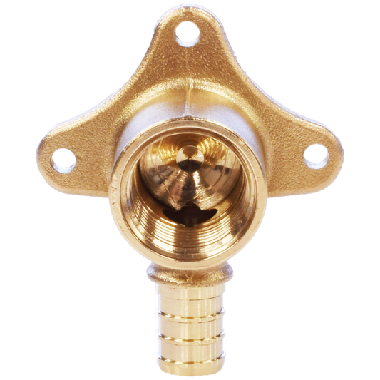 Legend Valves 302-221NL 3/4" No Lead DZR Forged Brass Crimp/Cinch PEX x FNPT Drop Ear Reducing Elbow