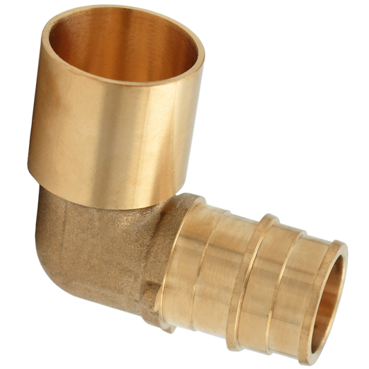 Legend Valves 462-136NL 1/2" No Lead DZR Forged Brass 90° Cold Expansion PEX x Sweat Elbow