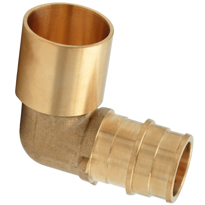 Legend Valves 462-137NL 3/4" No Lead DZR Forged Brass 90° Cold Expansion PEX x Sweat Elbow