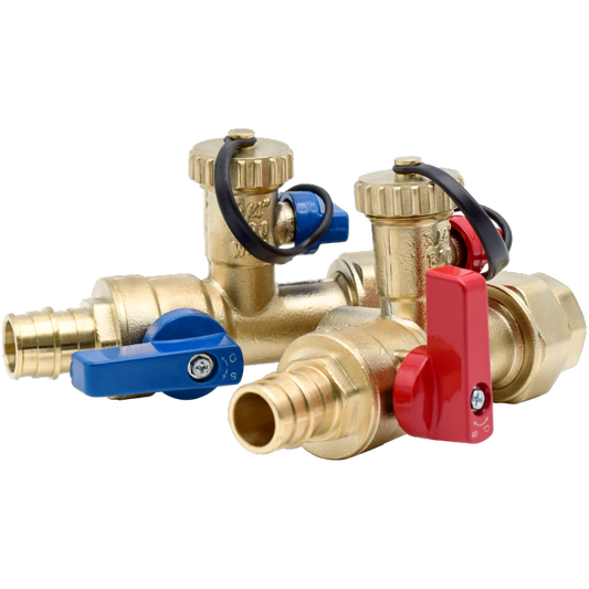 Legend Valves 101-259NL 3/4" No Lead Forged Brass Cold Expansion Pex Tankless Water Heater Valve Kit