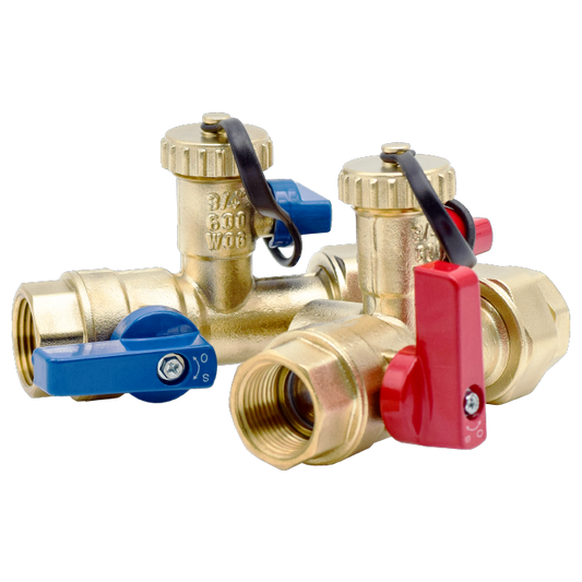 Legend Valves 101-150NL 3/4" No Lead Forged Brass FNPT Tankless Water Heater Valve Kit