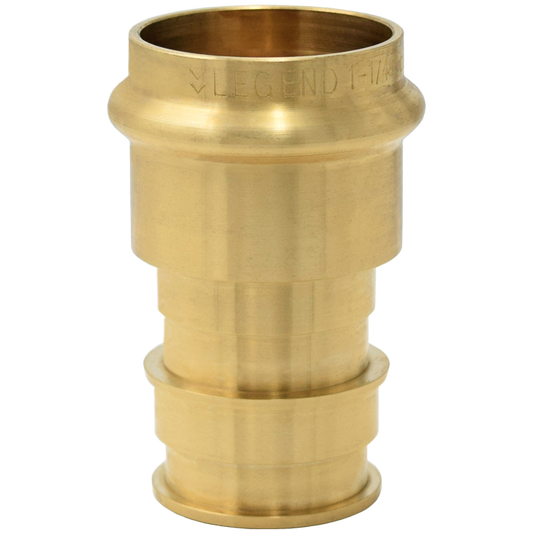 Legend Valves 450-986P 1/2" x 3/4" LegendPress No Lead DZR Forged Brass Cold Expansion PEX Reducing Adapter
