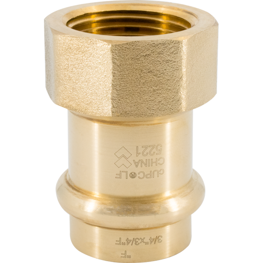 Legend Valves 450-706P 1-1/4" LegendPress No Lead Forged Brass FNPT Adapter