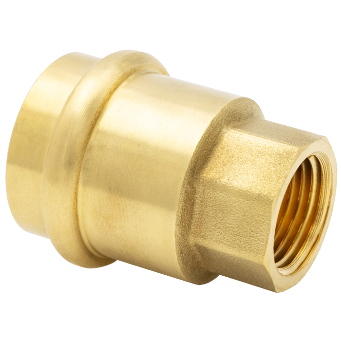 Legend Valves 450-726P 1/2" x 3/4" LegendPress No Lead DZR Forged Brass FNPT Reducing Adapter