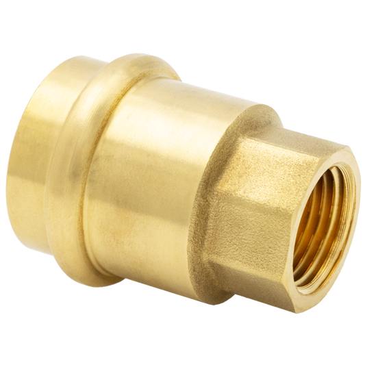 Legend Valves 450-733P 1" x 1/2" LegendPress No Lead DZR Forged Brass FNPT Reducing Adapter