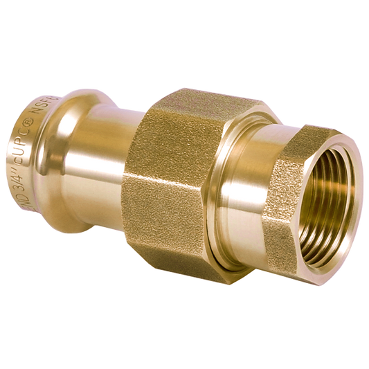Legend Valves 450-837P 1-1/2" LegendPress No Lead DZR Forged Brass FNPT Union