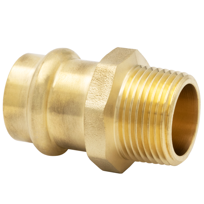 Legend Valves 450-754P 3/4" LegendPress No Lead DZR Forged Brass MNPT Adapter