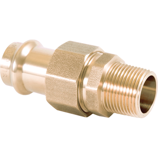 Legend Valves 450-825P 1" LegendPress No Lead DZR Forged Brass MNPT Union