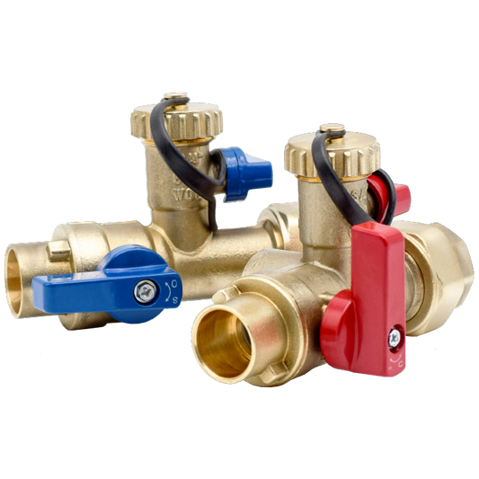 Legend Valves 101-151NL 3/4" No Lead Forged Brass Sweat Tankless Water Heater Valve Kit