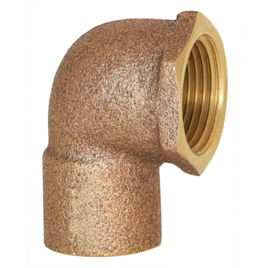 Legend Valves 302-291NL 1/2" x 3/8" No Lead Cast Brass Sweat x FNPT Elbow