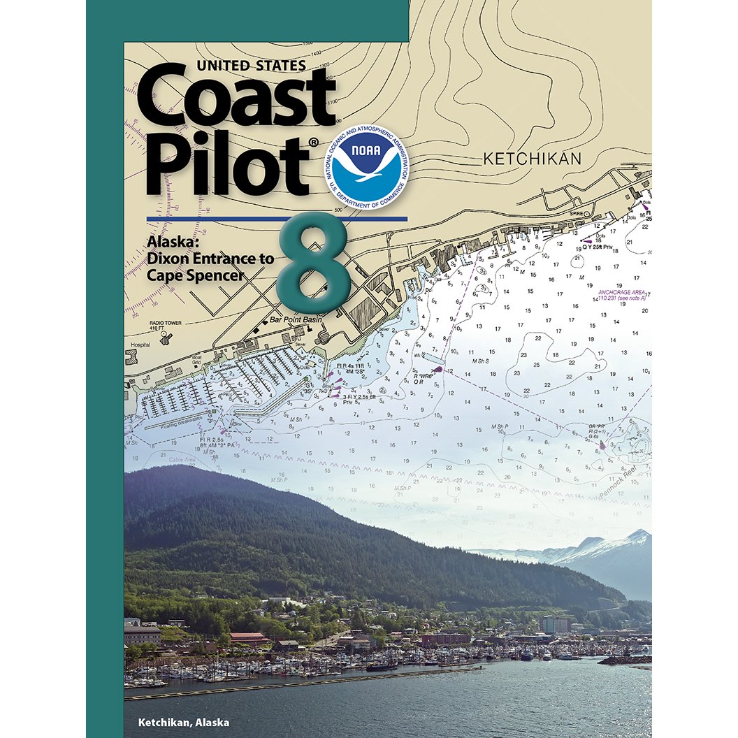 Paradise Clay IHP_CP8 NOAA Coast Pilot 8: Alaska: Dixon Entrance to Cape Spencer (CURRENT EDITION) - Book