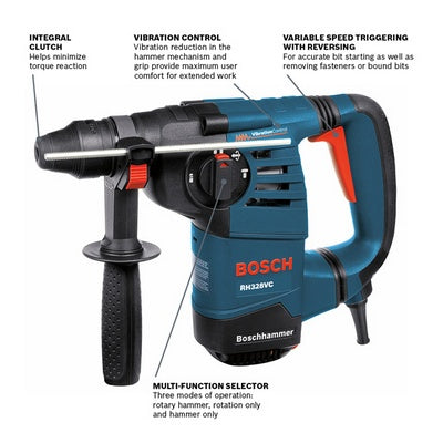 Bosch RH328VC 1-1/8" Sds-Plus® Rotary Hammer W/ Vibration Control