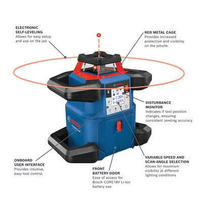 Bosch GRL4000-80CHVK 18V Rotary Lsr Hv Kit