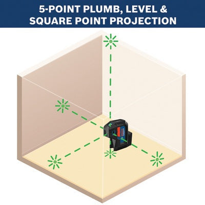 Bosch GPL100-50G 5-Point Laser Level Retail G