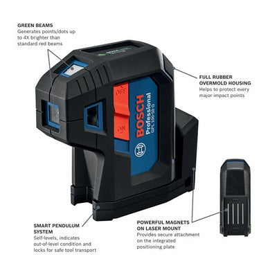 Bosch GPL100-50G 5-Point Laser Level Retail G