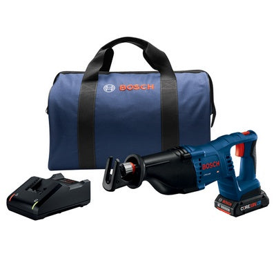 Bosch CRS180-B15 18V 1-1/8 In. D-Handle Reciprocating Saw Kit With (1) Core18V 4.0 Ah Compact Battery