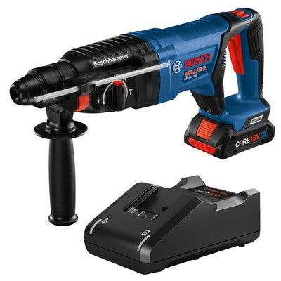 Bosch GBH18V-26DK15 18V Ec Brushless Sds-Plus® Bulldog 1 In. Rotary Hammer Kit With (1) Core18V 4.0 Ah Compact Battery