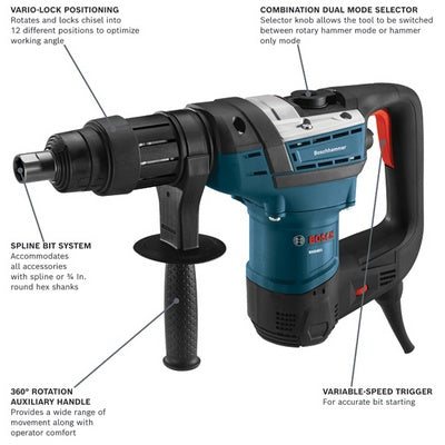 Bosch RH540S 1-9/16" Spline Rotary Hammer