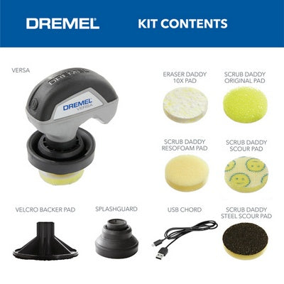 Bosch PC10-07 Dremel Versa-Scrub Daddy Tool Kit Including 5 Piece Scrub Daddy Accessories