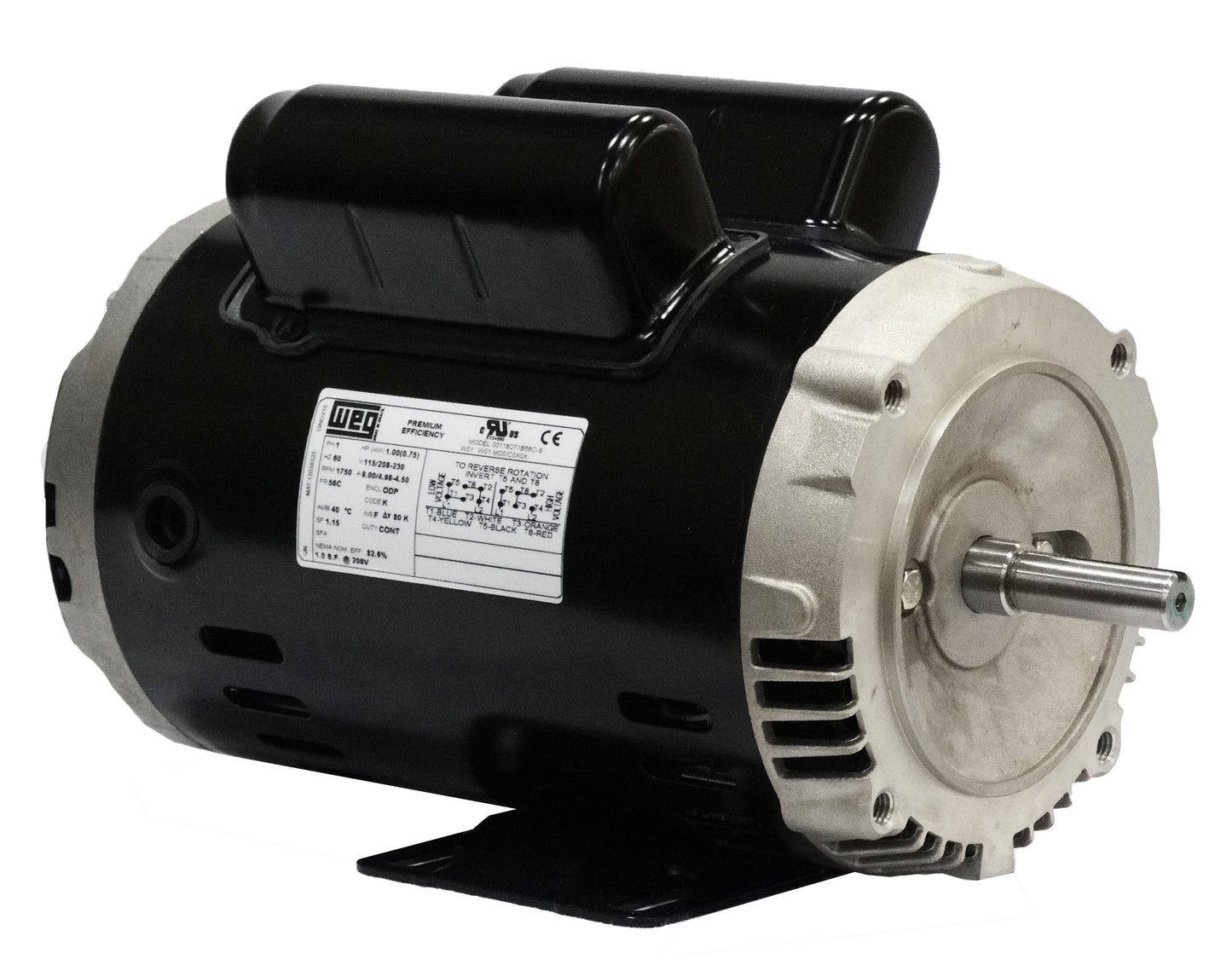 WEG .1218OS1B48CH-S 0.12HP,1800RPM,48CH Frame,ODP-1P-FOOT-MOUNT-CFACE (1 EA)