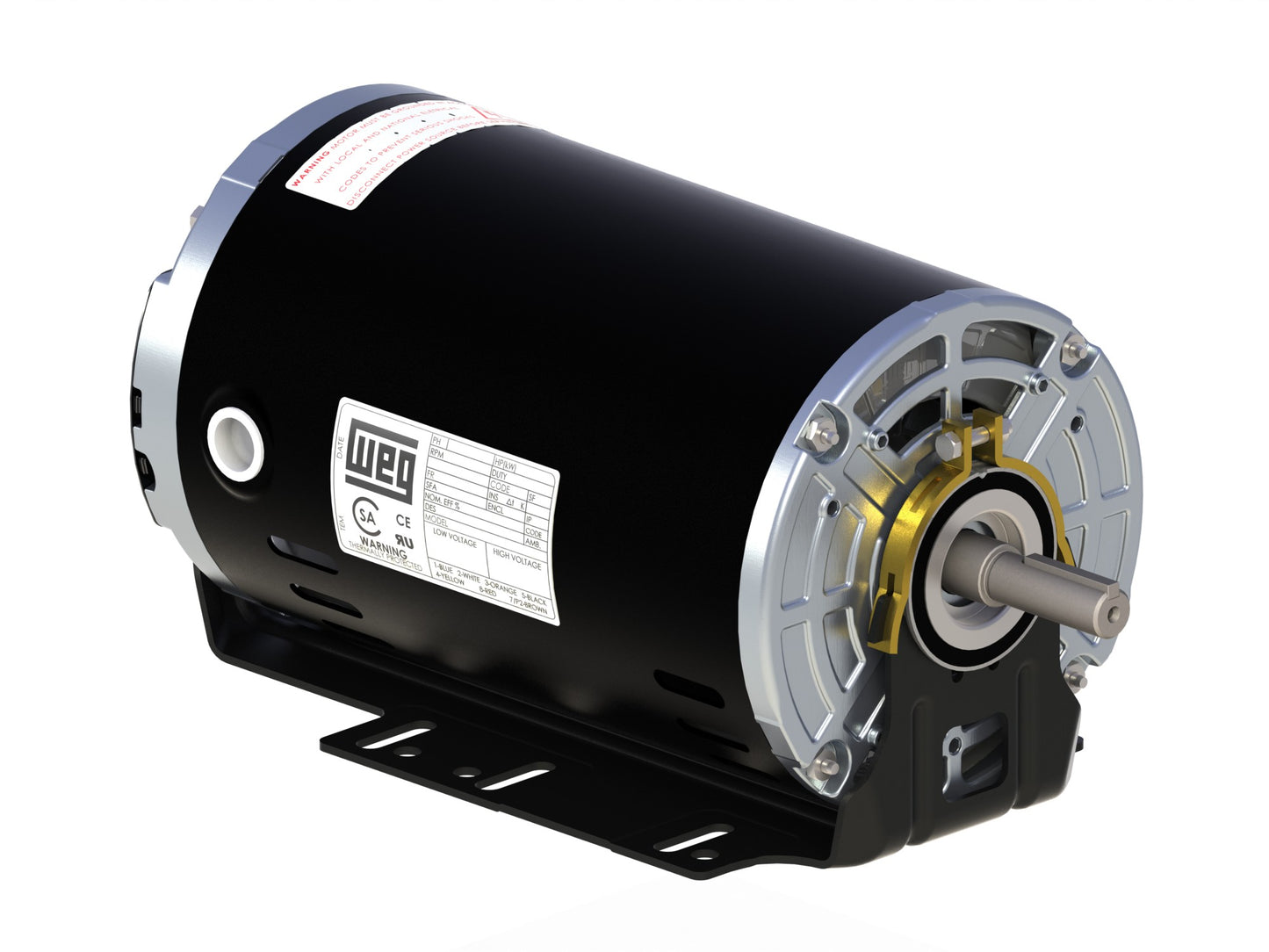 WEG .3318OT3ERB56-S 0.33HP,1800RPM,56 Frame,ODP-RESILLIENT-BASE (1 EA)