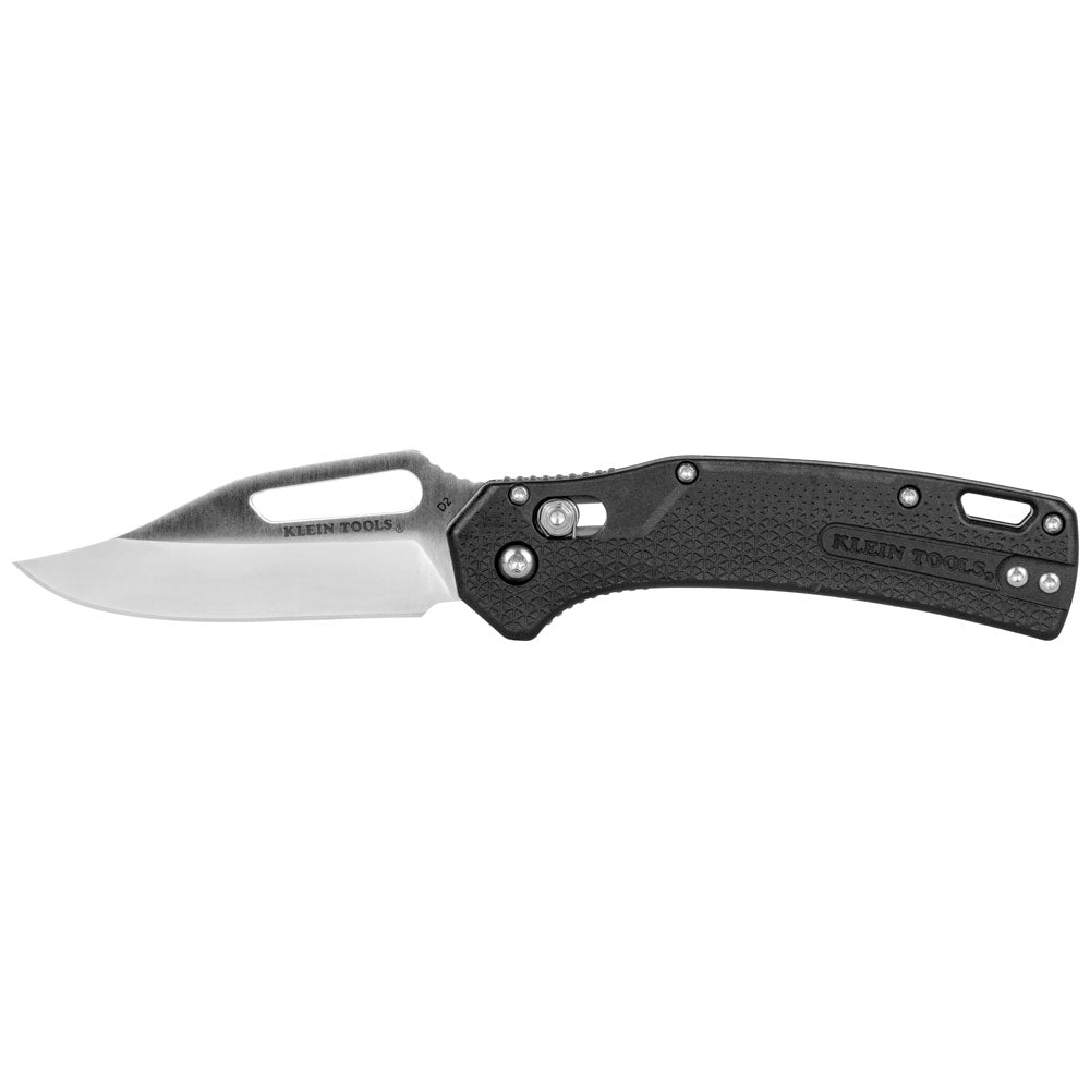 Klein Tools OGK002BKT KTO Resurgence Knife, Clip Point Blade, Black Handle