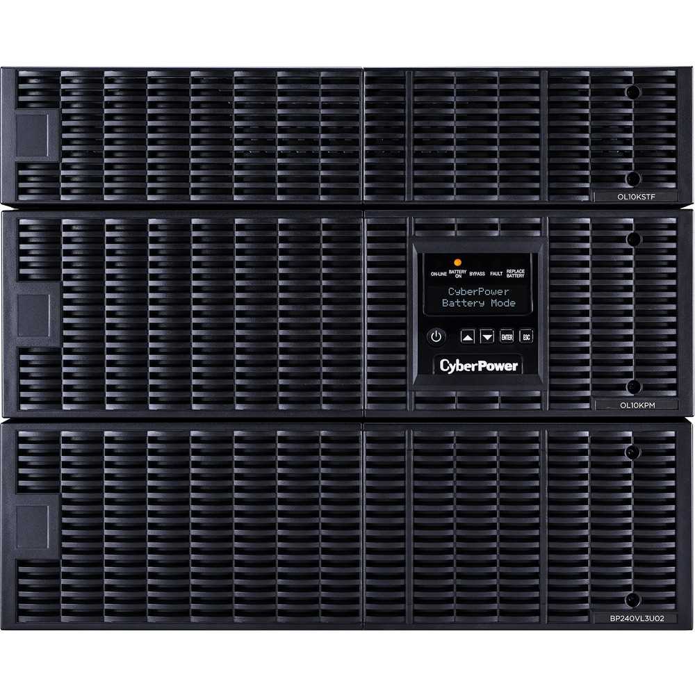 CyberPower OL10KRT Smart App Online UPS Systems - 10000VA/10000W, 200 - 240 VAC, Hardwire, 6U, Rack / Tower, Sine Wave, 4 Outlets, LCD, PowerPanel® Business, $300000 CEG, 3YR Warranty