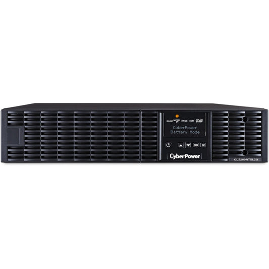 CyberPower Smart App Online OL2200RTXL2U 2200VA 100-125V Pure Sine Wave LCD Rack/Tower UPS - 2200 VA/1800 W - 125 V AC, 125 V AC - 6 Minute - 2U Tower/Rack Mountable - 6 Minute - 1 x NEMA L5-20R, 6 x NEMA 5-20R