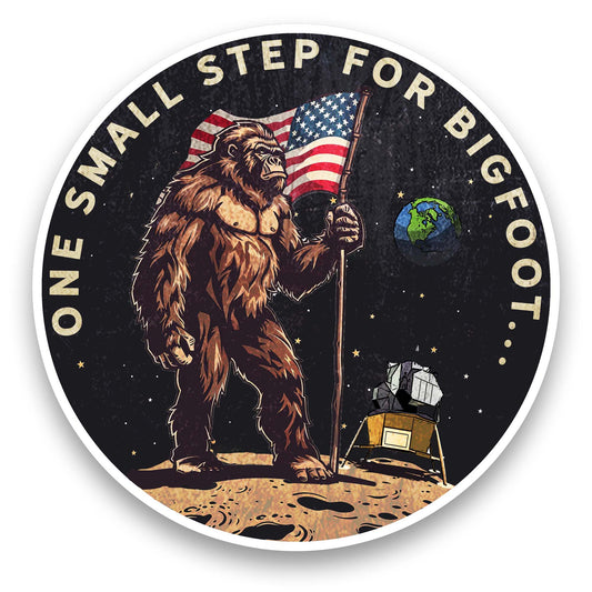 Paradise Clay IHS040 One Small Step for Bigfoot... - Vinyl Sticker (1 STICKER)