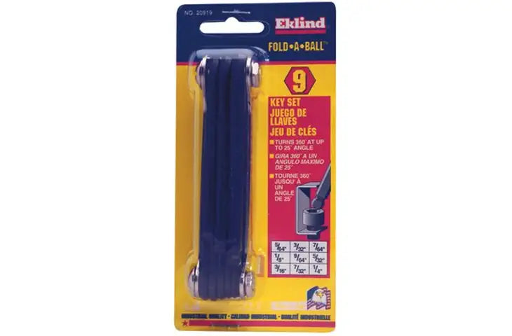 EKLIND TOOL 10217 17 Piece Long Series Hex-L Key Set In Metal Box