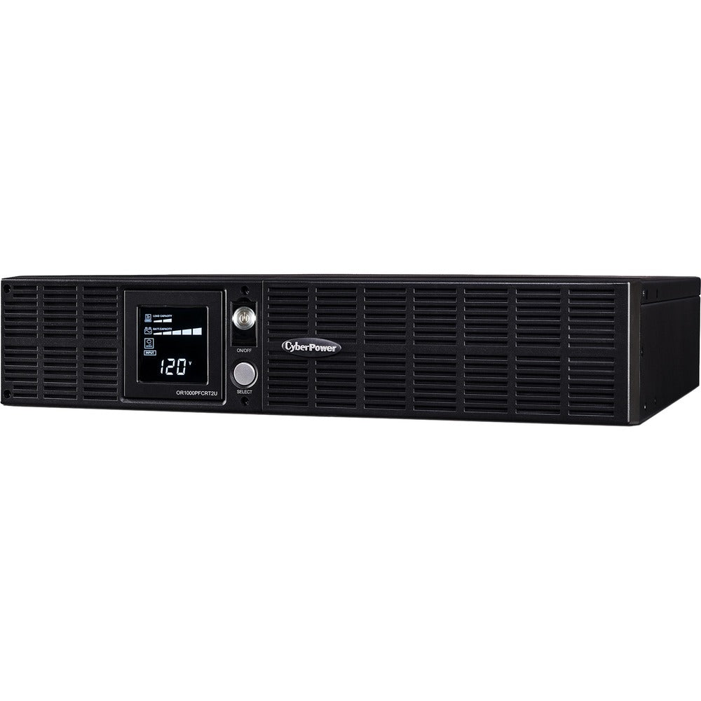 CyberPower OR1000PFCRT2U PFC Sinewave 1000VA Rack-mountable UPS - 1000 VA/700 W - 120 V AC - 6.60 Minute - Rack-mountable - 6.60 Minute - 8 x NEMA 5-15R - Overload