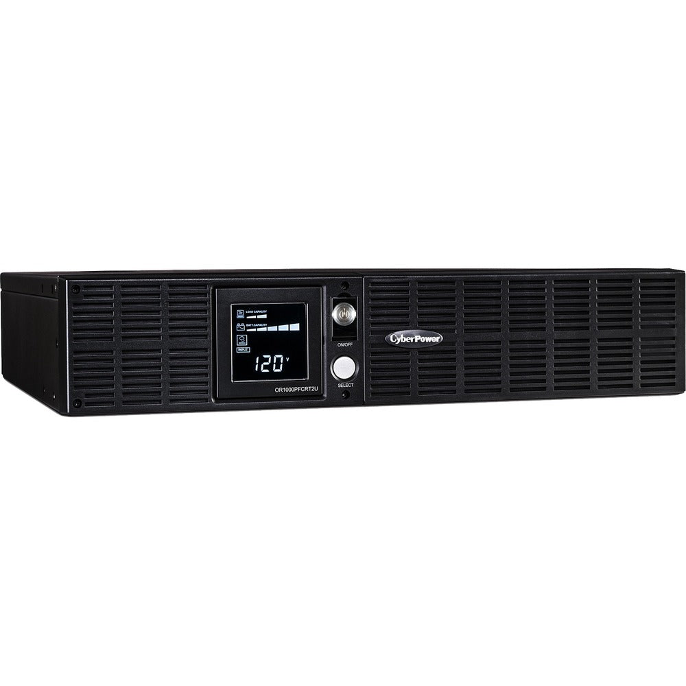 CyberPower OR1000PFCRT2U PFC Sinewave 1000VA Rack-mountable UPS - 1000 VA/700 W - 120 V AC - 6.60 Minute - Rack-mountable - 6.60 Minute - 8 x NEMA 5-15R - Overload