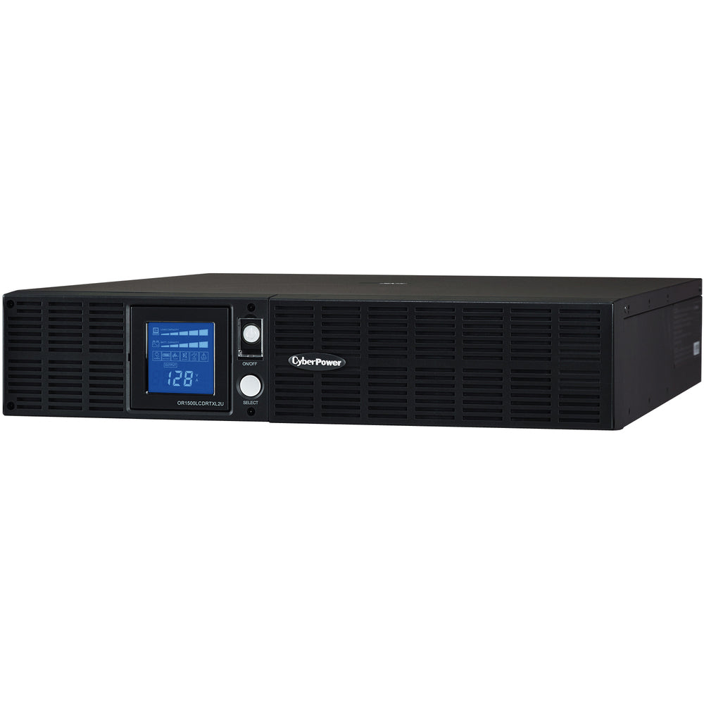 CyberPower Smart App Intelligent LCD OR1500LCDRTXL2U 1500 VA Tower/Rack-mountable UPS - 1500VA/1125W - 7 Minute Full Load - 8 x NEMA 5-15R - Battery/Surge-protected