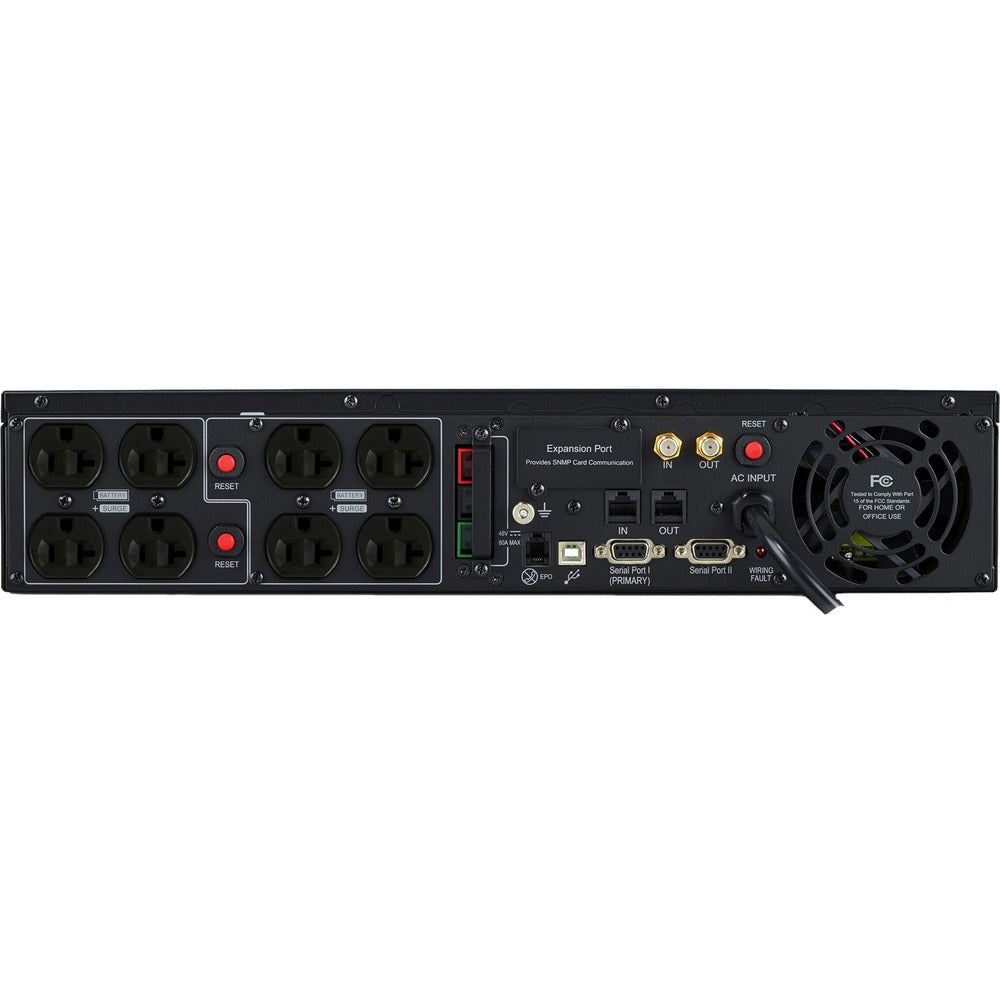 CyberPower Smart App Intelligent LCD OR2200LCDRTXL2U 2190 VA Tower/Rack-mountable UPS - 2190VA/1650W - 6 Minute Full Load - 8 x NEMA 5-20R - Battery/Surge-protected