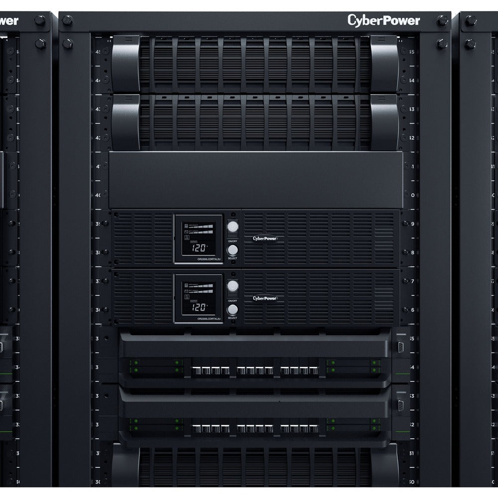 CyberPower Smart App Intelligent LCD OR2200LCDRTXL2U 2190 VA Tower/Rack-mountable UPS - 2190VA/1650W - 6 Minute Full Load - 8 x NEMA 5-20R - Battery/Surge-protected