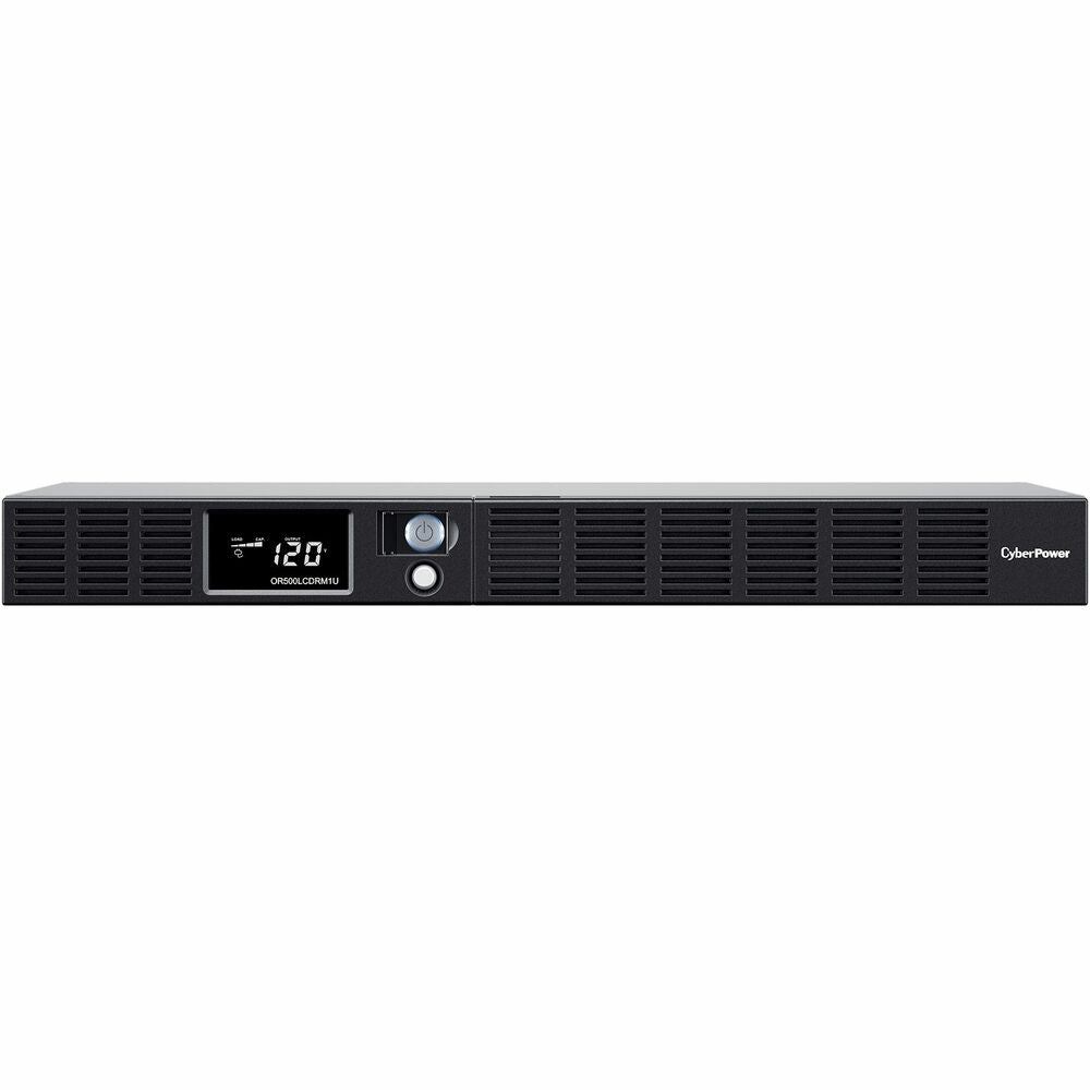 CyberPower Smart App Intelligent LCD OR500LCDRM1U 500VA UPS - 500VA/300W - 3 Minute Full Load - 4 x NEMA 5-15R - Battery/Surge-protected, 2 x NEMA 5-15R - Surge-protected