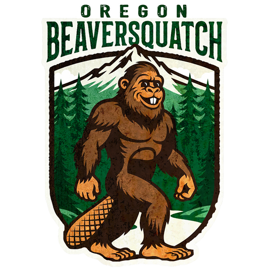 Paradise Clay IHS077 Oregon Beaversquatch - Vinyl Sticker (1 STICKER)