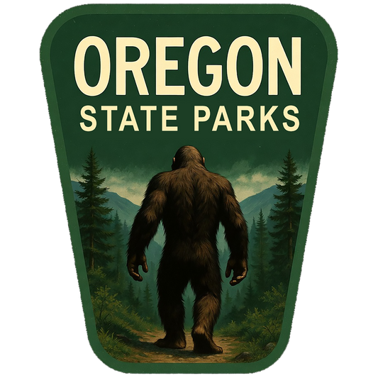 Paradise Clay IHS-10P-090 Oregon State Parks Squatch - Vinyl Sticker (10 Pack)