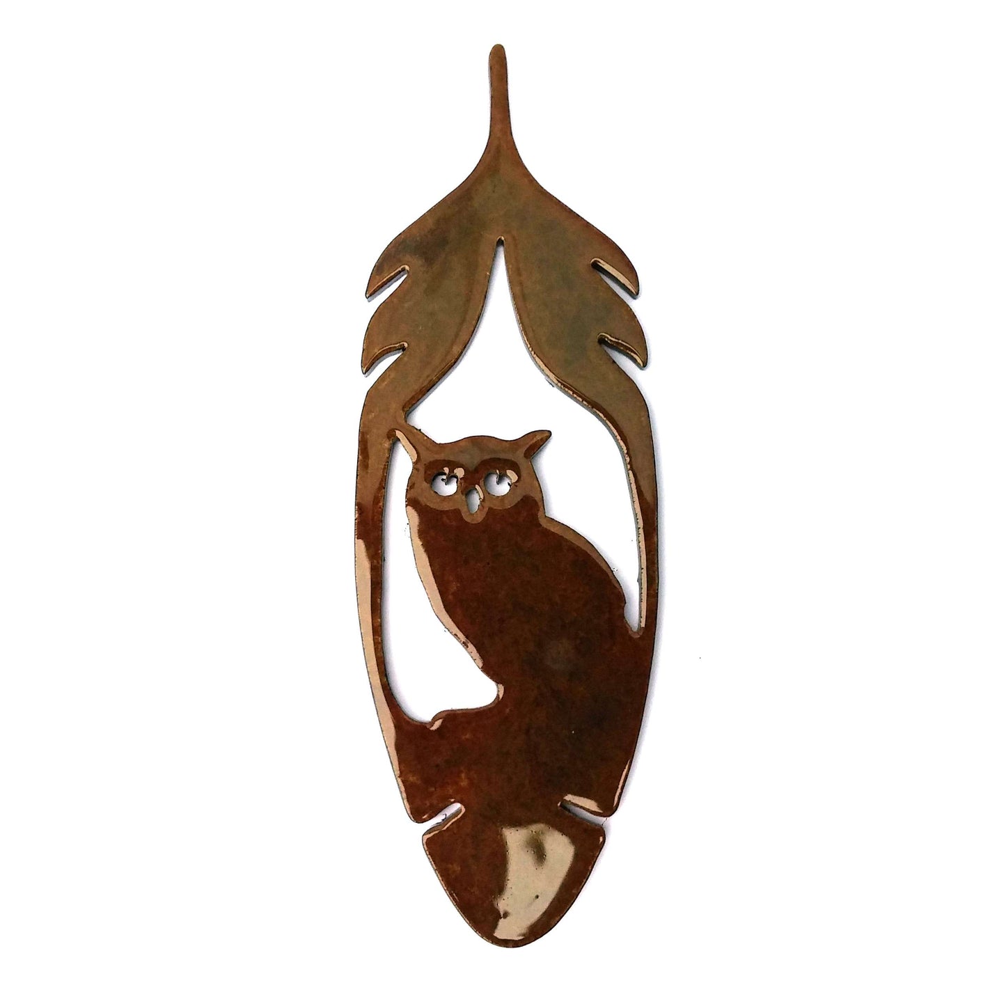 Paradise Clay PAR510 Feather Owl MAGNET