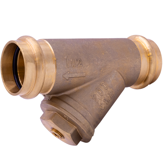 Legend Valves 105-704PNL 3/4" LegendPress No Lead Forged Brass Y-Strainer
