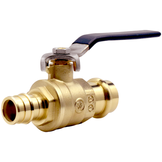 Legend Valves 101-397NL 1-1/2" LegendPress No Lead Forged Brass Cold Expansion PEX Transition Ball Valve