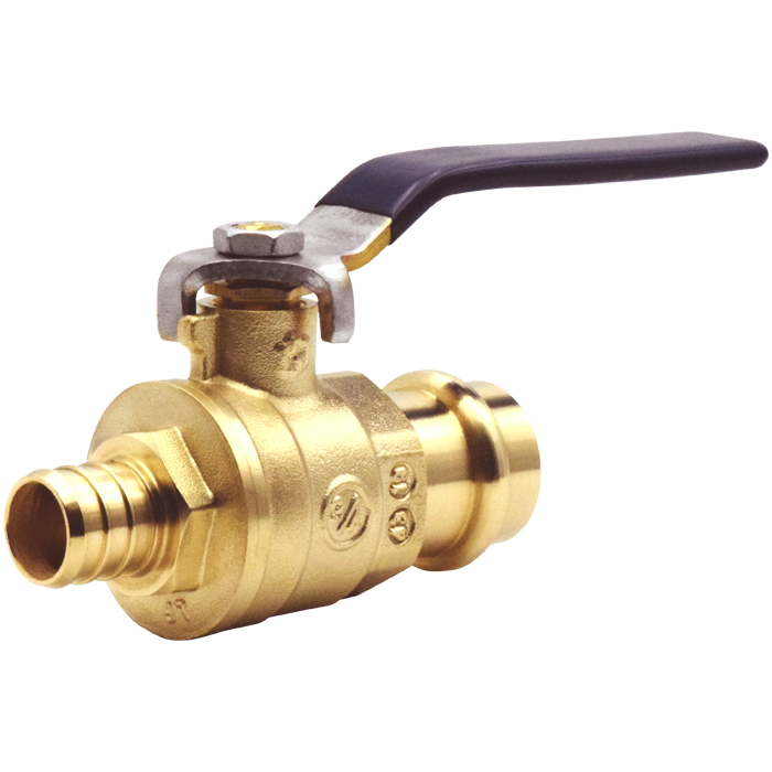 Legend Valves 101-385NL 1" LegendPress No Lead Forged Brass Crimp/Cinch PEX Transition Ball Valve