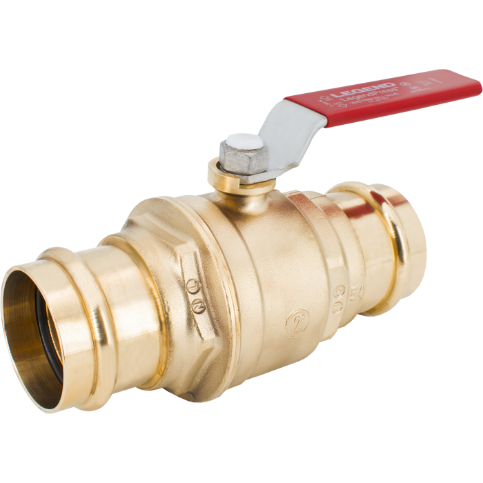 Legend Valves 101-005NL 1" LegendPress No Lead Forged Brass Full Port Ball Valve