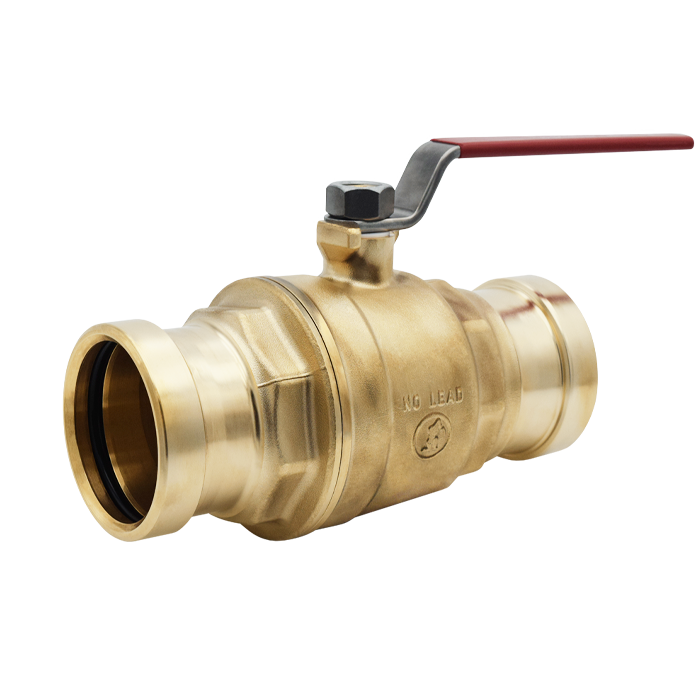 Legend Valves 101-009NL 2-1/2" LegendPress No Lead Forged Brass Large Diameter Full Port Ball Valve