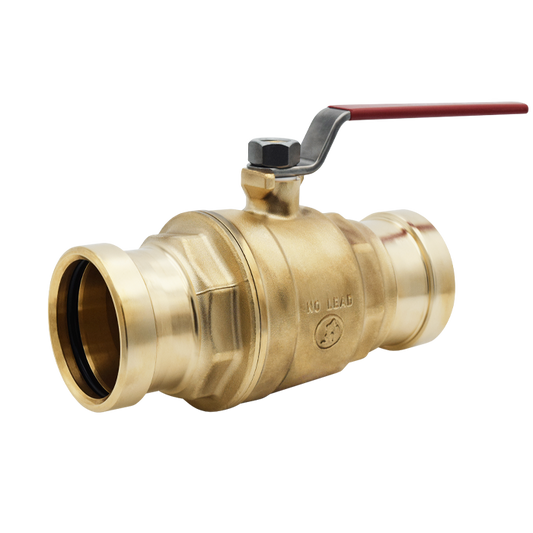 Legend Valves 101-011NL 4" LegendPress No Lead Forged Brass Large Diameter Full Port Ball Valve