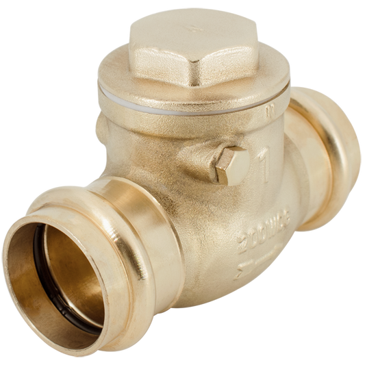 Legend Valves 105-006NL 1-1/4" LegendPress No Lead Forged Brass Swing Check Valve