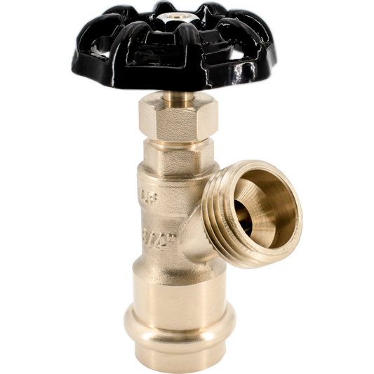 Legend Valves 107-144PNL 3/4" LegendPress No Lead Forged Brass Multi-Turn Boiler Drain