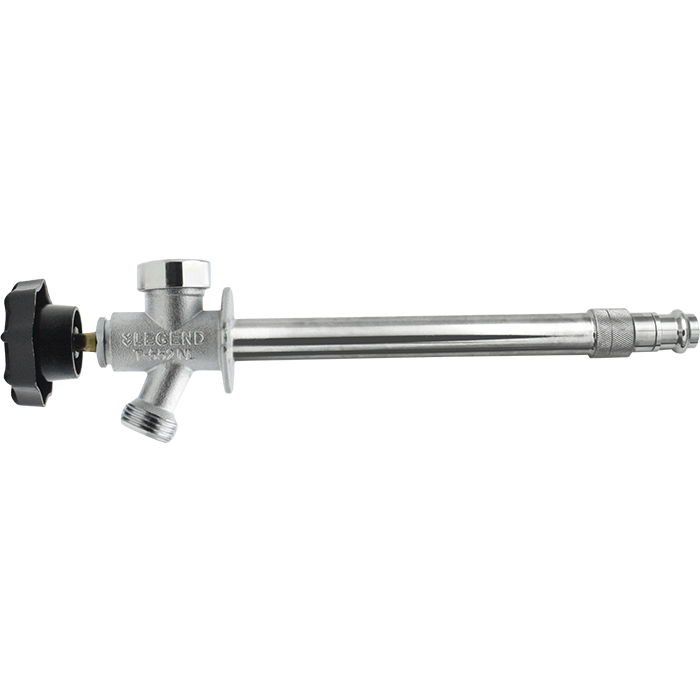 Legend Valves 108-234NL 1/2" x 10" No Lead Forged Brass LegendPress Multi-Turn Frostfree Sillcock with Integrated Anti-Siphon Vacuum Breaker